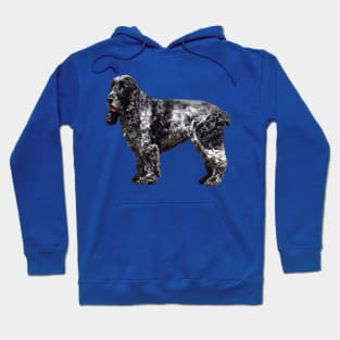 Black and Gray Spaniel Hoodie